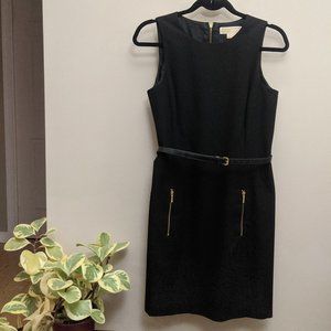 Michael Kors | Sleeveless Black Dress with Belt